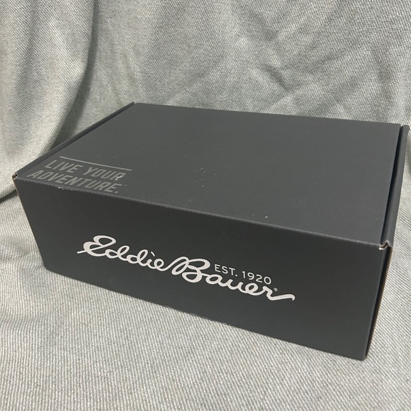 EDDIE BAUER Grey-Taupe Oxfords W BOX - Picture 8 of 8